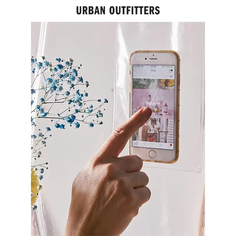 100% Eva прозрачная занавеска для душа водонепроницаемая ванной комнаты карманы