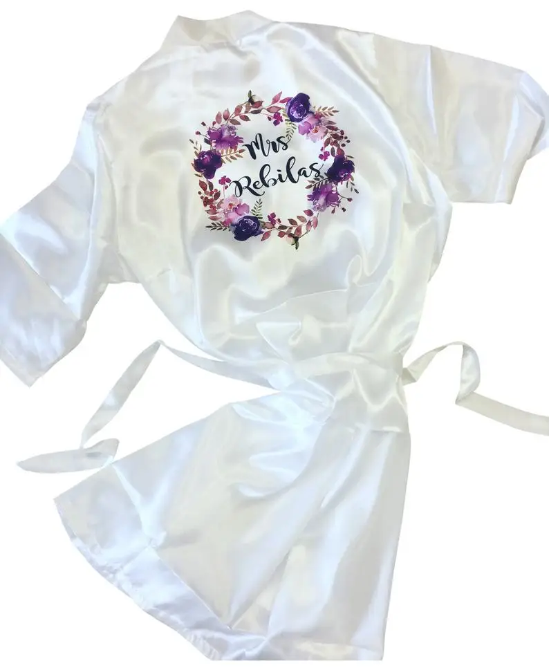 Индивидуальный халат подружки невесты индивидуальный женский наряд для