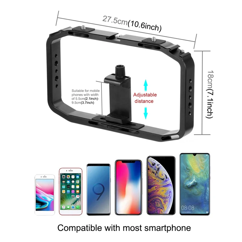 Кран с двойной ручкой стабилизация видео клетка держатель Поддержка телефона