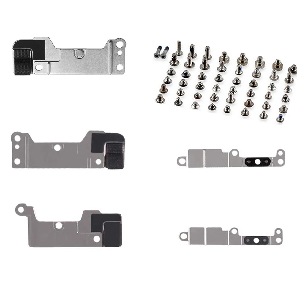 Держатель кнопки Home металлический кронштейн и полный набор винтов для iPhone 6 6Plus 6s