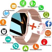 2021 new full touch screen smart watch men women sports multifunction heart rate monitoring fitness smartwatch for xiaomi huawei