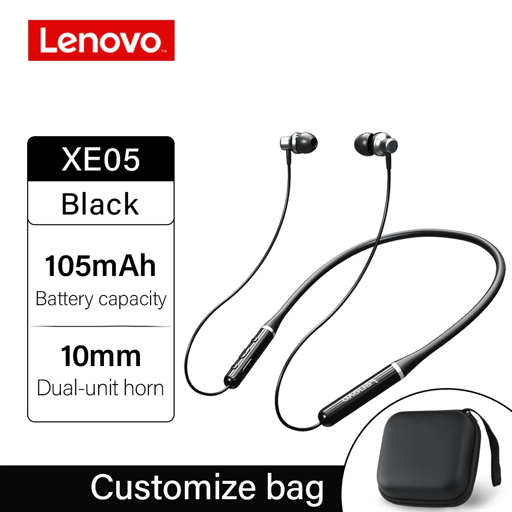 

Lenovo XE05 Earphone Bluetooth 5.0 Wireless Headphones Stereo Earphones IPX5 Waterproof Sport Headset With Noise Cancelling Mic