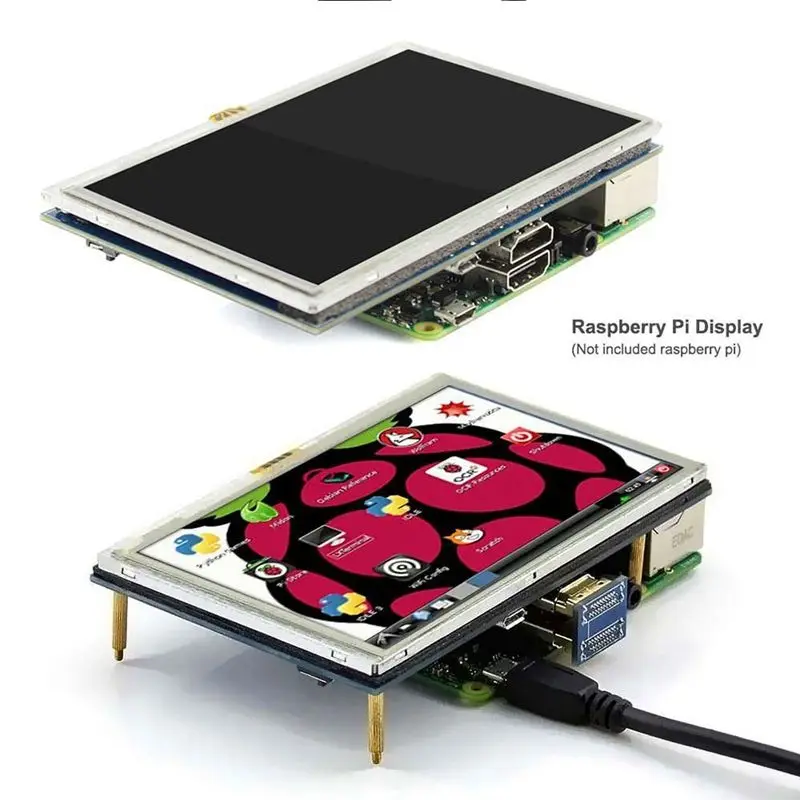5 дюймов ЖК-дисплей HDMI сенсорный Sn Raspberry Pi 3 Дисплей монитор LCD 800x480 для Banana 3/Pi 2