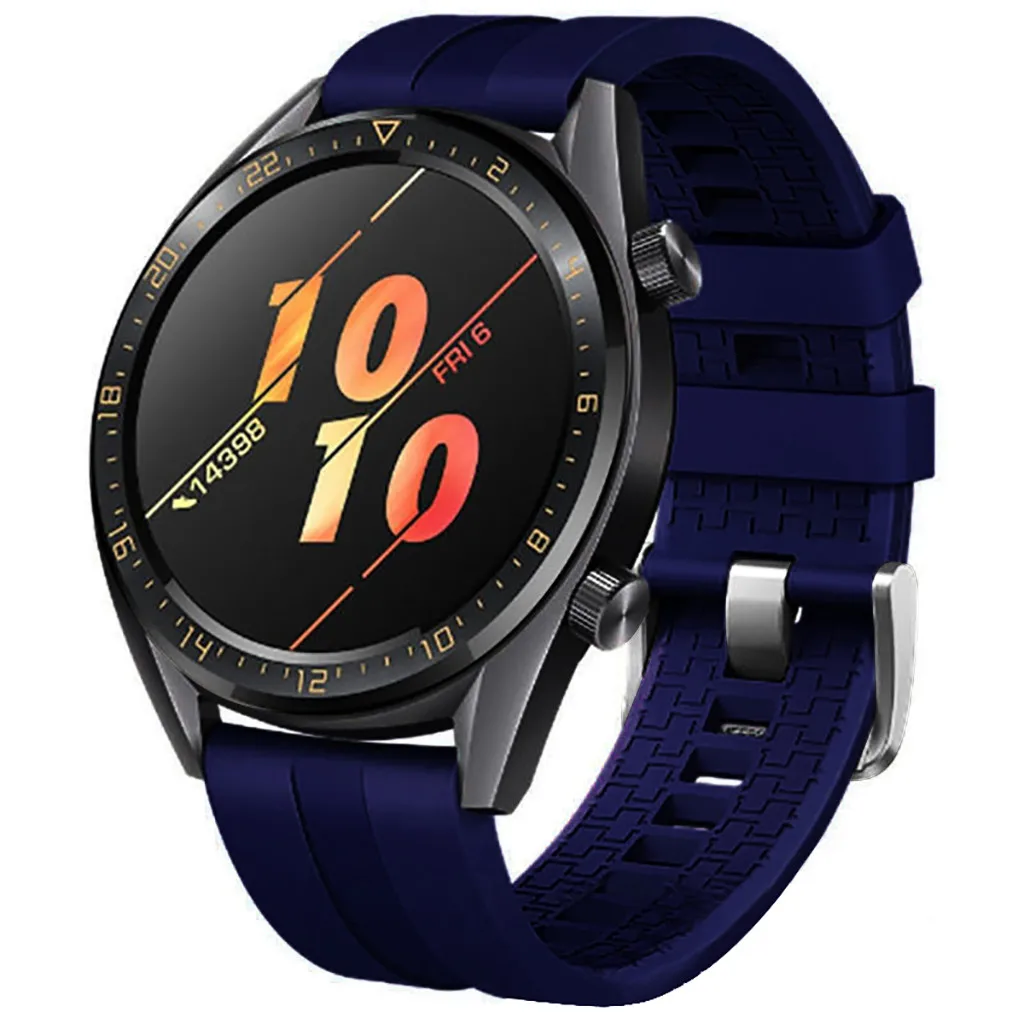 

Silicone Watch Band Wriststrap For Huawei Watch Gt Active 46mm Honor Magic Fashion Ladies Leather Strap