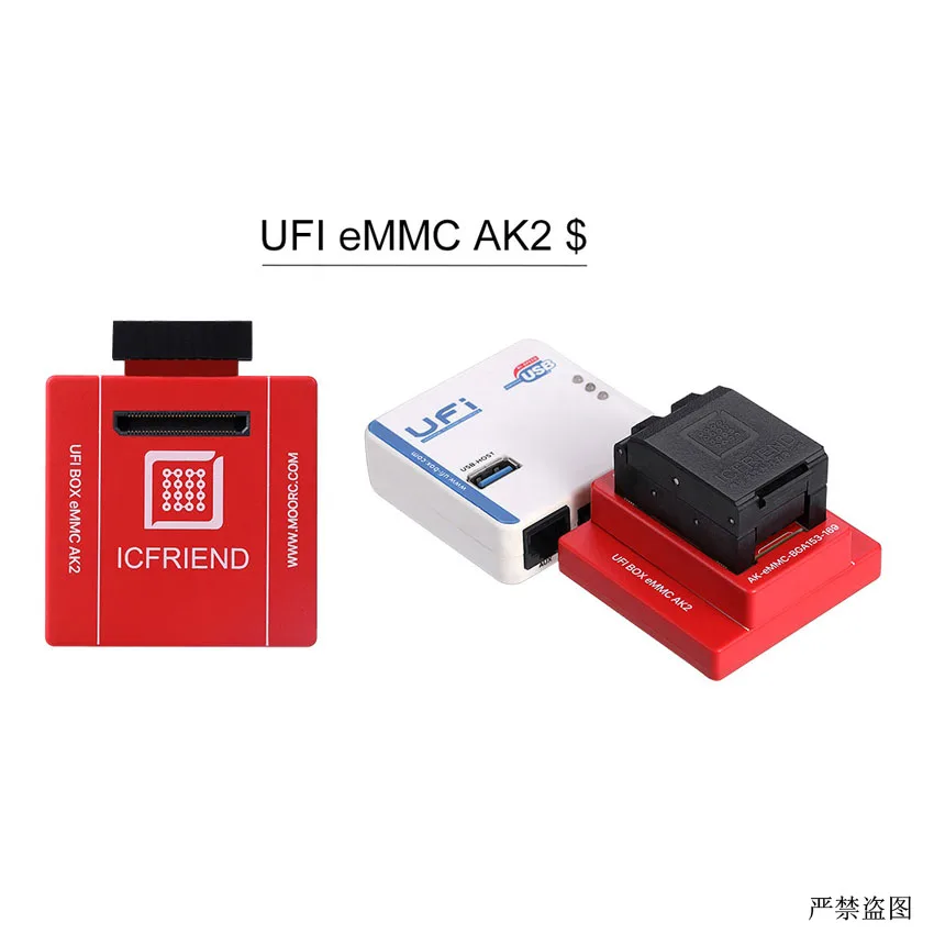 Адаптер MOORC ICFRIEND AK-BGA eMMC 11 в 1 с Z3X легкий Jtag Plus UFI Box Medusa Pro | Мобильные телефоны и
