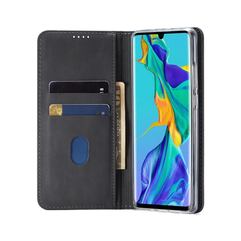 Coque A20 A40 A50 A70 аксессуары для телефона пара простой модный флип Бумажник кожаный