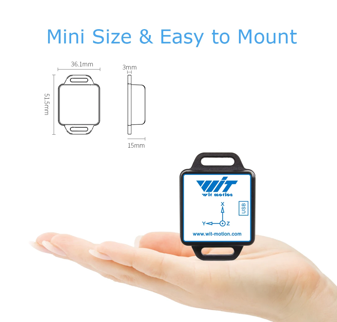 Акселерометр Bluetooth BWT901CL 200 Гц MPU9250 AHRS 9-осевой гироскоп + угол (точность XY 0 05 °)