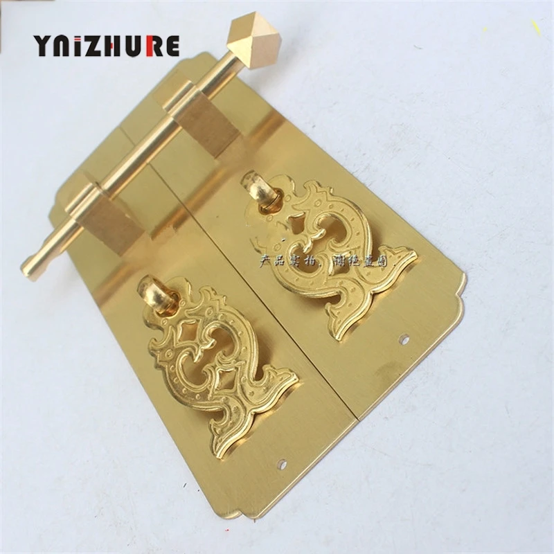 2pcs Aabinetry CopperLocks Door Straight Strip Handle Chinese Style Retro Cabinet Double-Door Furniture Cupboard | Обустройство дома