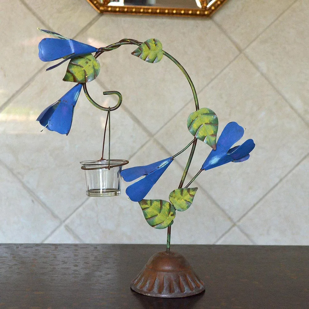 Романтичный винтажный Железный Подсвечник скандинавский креативный большой