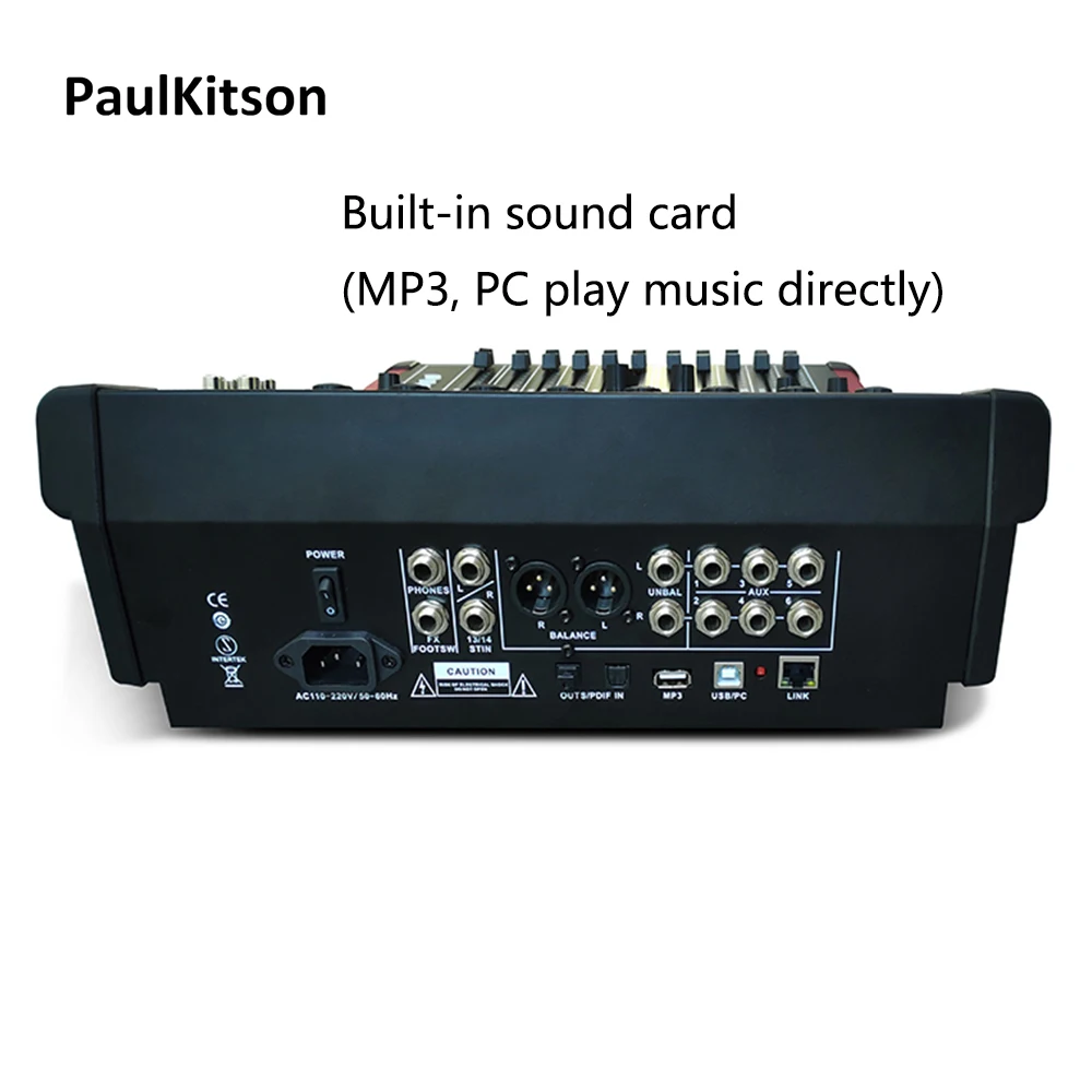 Paulkitson D16 Профессиональный цифровой микшерный пульт для 16ти канального