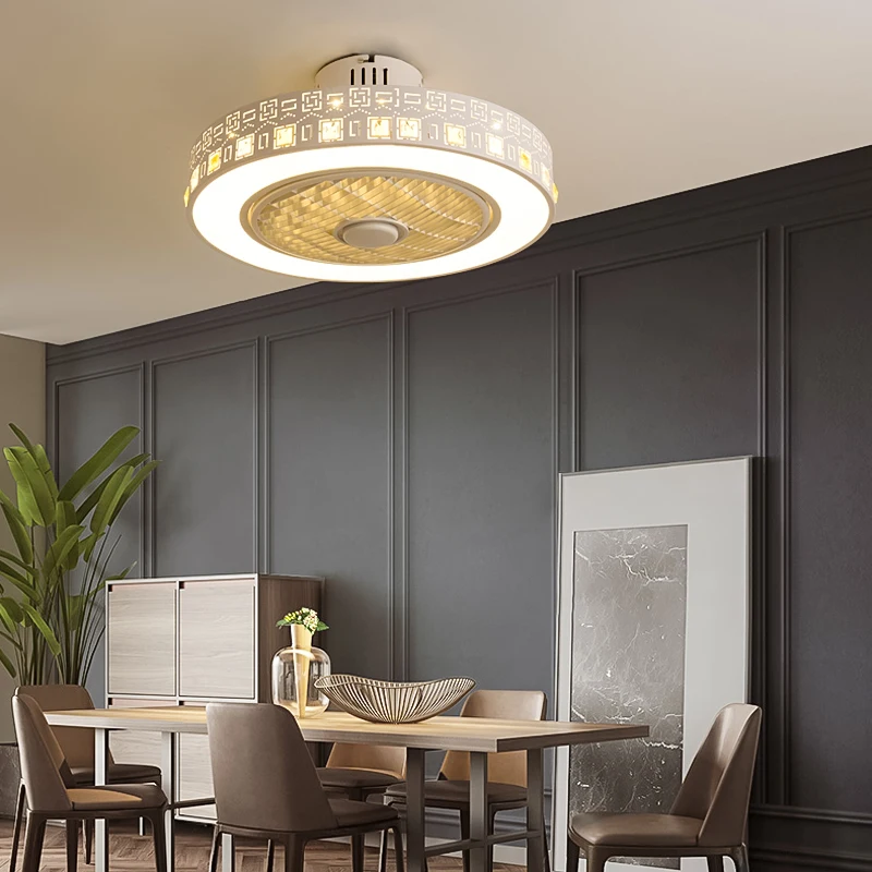 Современный светодиодный потолочный вентилятор 220 В перем. Тока светильник для