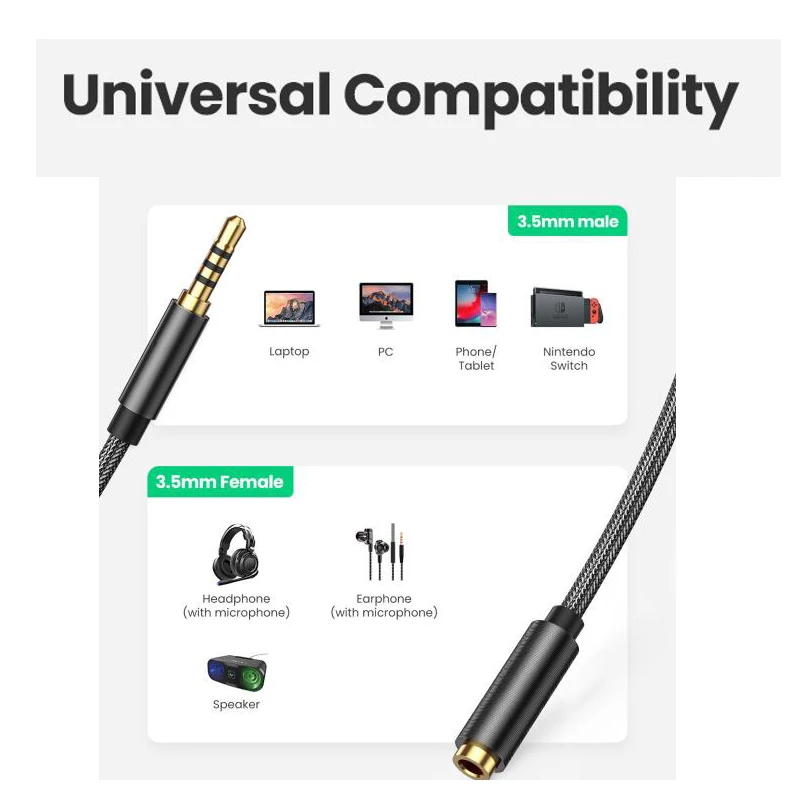 Jack3.5mm аудио кабель удлинитель для Huawei P30 Lite стерео 3 5 мм разъем Aux подключения