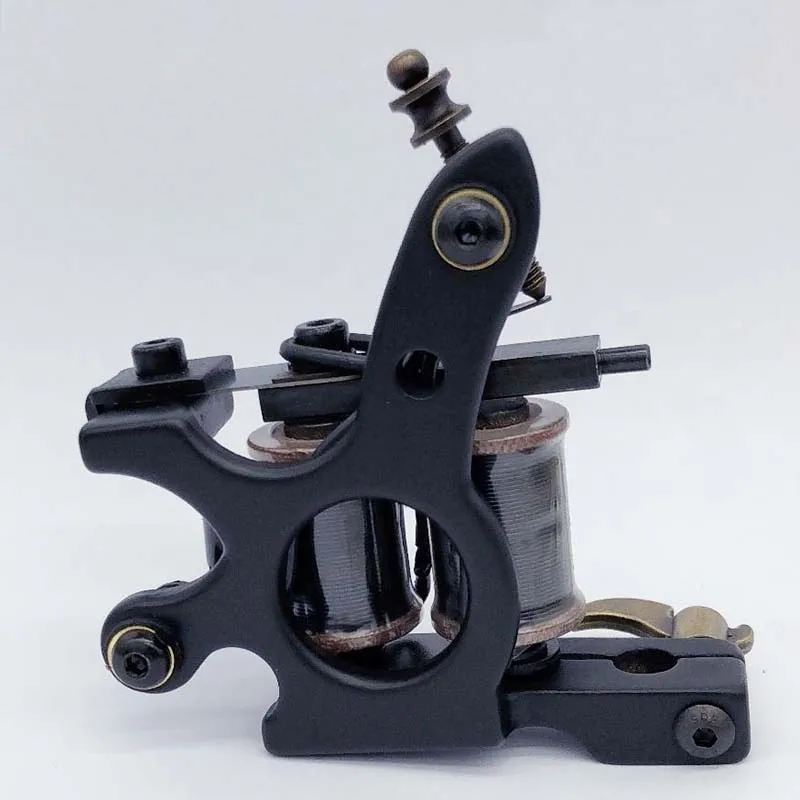 

New Precise Cast-iron Tattoo Machine 10 Warp Coils Tattoo Guns Machine For Liner Shader Handmade Tattoo Machine YM-1239