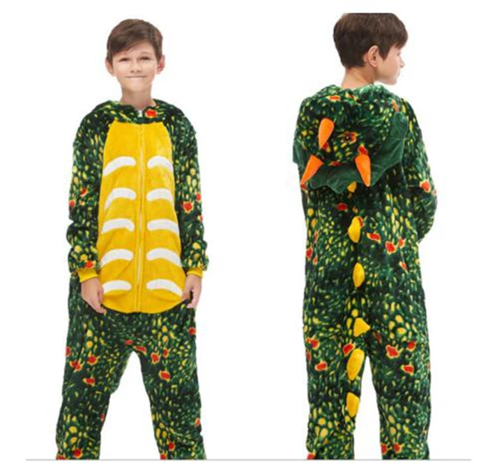 Новинка Пижама с единорогом Комбинезон животными для детей Одежда сна мальчиков