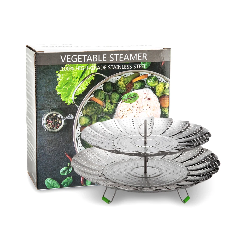 Складная корзина из нержавеющей стали для приготовления еды овощей яиц | Дом и