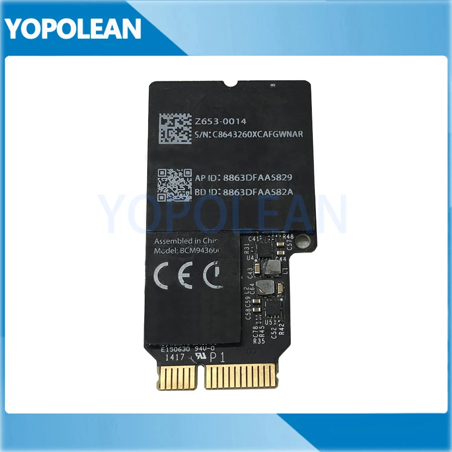 Протестированная беспроводная Wi-Fi Карта Bluetooth 4 0 Для iMac 21 5 &quotA1418 27&quot A1419 BCM94360CD 2013