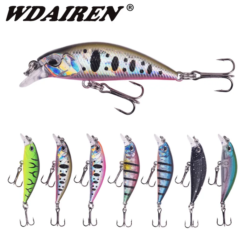 

1Pcs Mini Minnow Fishing Lures Sinking Wobbler Carp Bass Hard Bait 5.2cm 4.2g Artificial Crankbait Jerkbait Pesca Fishing Tackle