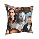 Чехол для подушки с рисунком Николаса Кейджа, 40x40 см