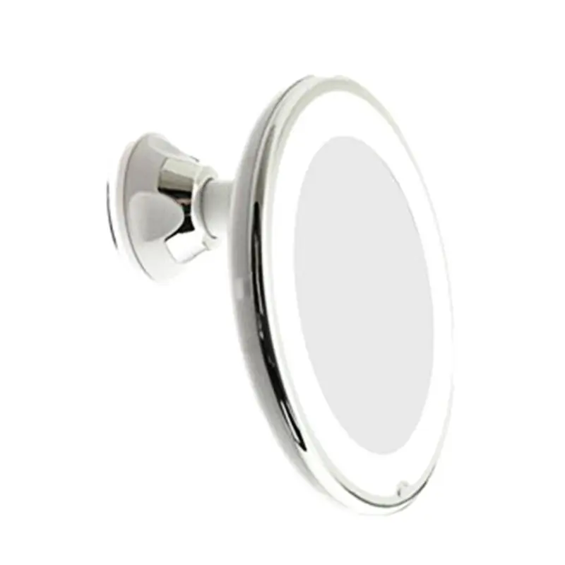 

10x Makeup Mirror with LED Lights Cosmetic Magnification Mirrors with Gooseneck U2JD