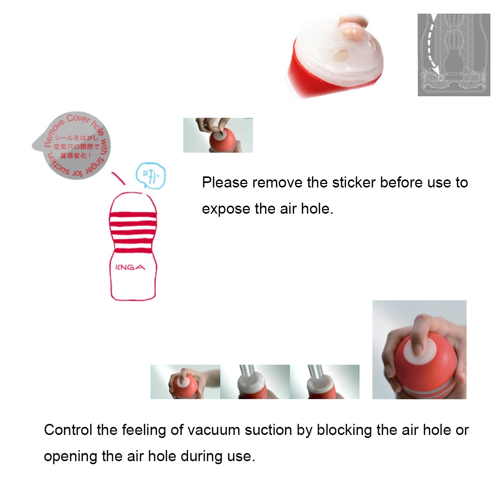 Японский оригинальный многоразовый вакуумный Мужской мастурбатор Tenga Air tech