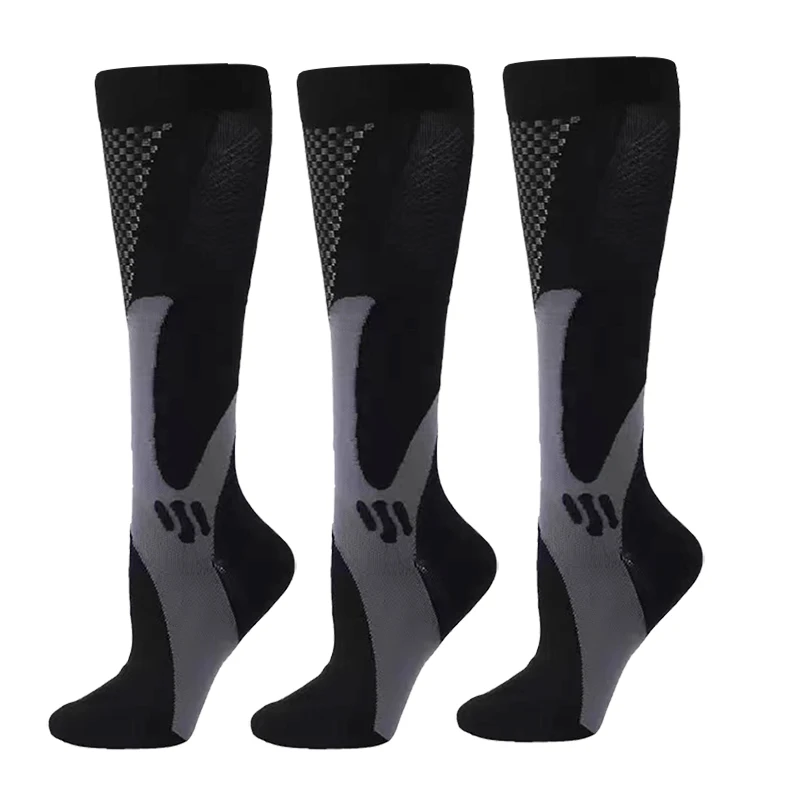 

3Pair Compression Socks For Women & Men 20-30 mmHg Best Support Running Cycling Marathon Edema Diabetes Varicose Veins