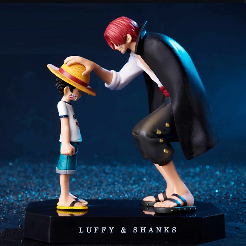 

2019 new Anime Figure Four Emperors Shanks Straw Hat Luffy Zoro Ace PVC Action Figure Dolls Child Luffy Collectible Model Toys