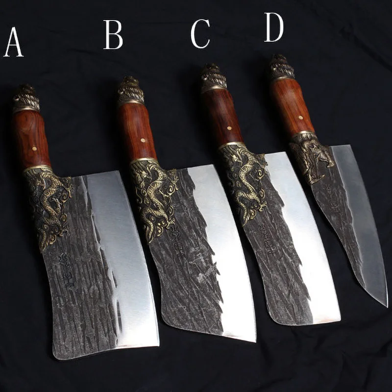 

Longquan 4 комплект ножей Sharp сантоку нож для нарезки измельчителя кухонные ножи ручной работы из кованой стали красивый нож с узорами