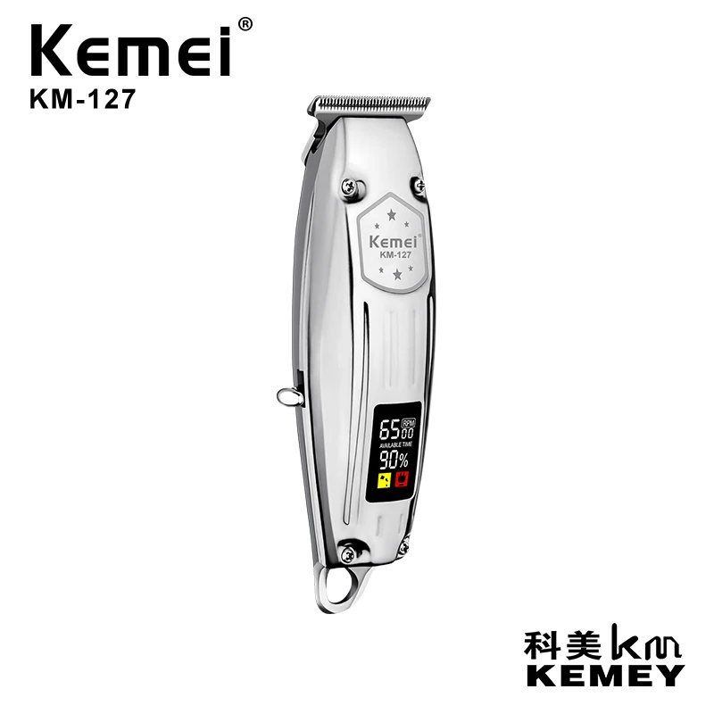 Профессиональная машинка для стрижки волос Kemei полностью металлический триммер