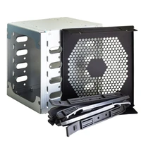 large capacity hdd hard drive cage rack 5 25 inch to 5x 3 5 inch sas sata hard drive disk tray for computer accessories