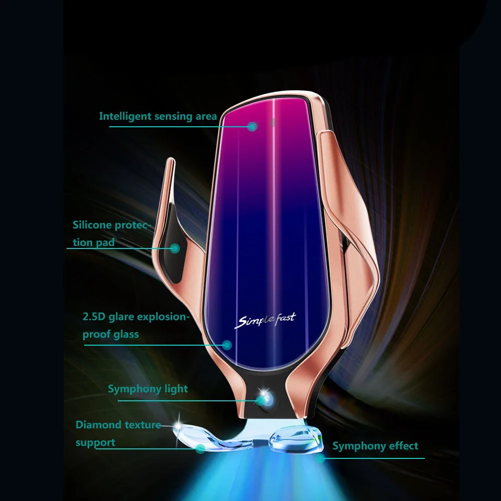 10 Вт автомобильное беспроводное зарядное устройство для iPhone 11 Pro max Xs samsung S10 S9