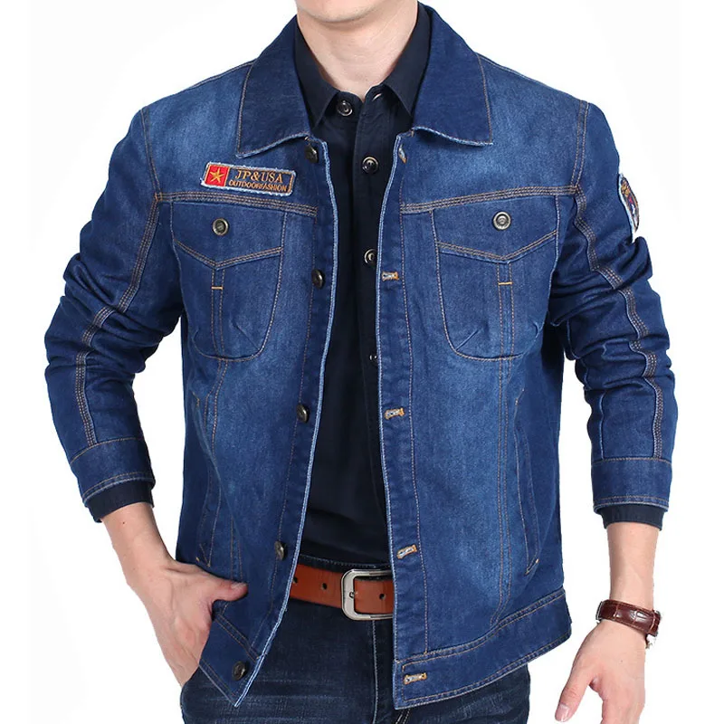 

Casual Slim Washed Denim Jacket Mens Velvet Thick Warm Coat and Jackets Men Retro Cowboy Jeans Winter Outerwear