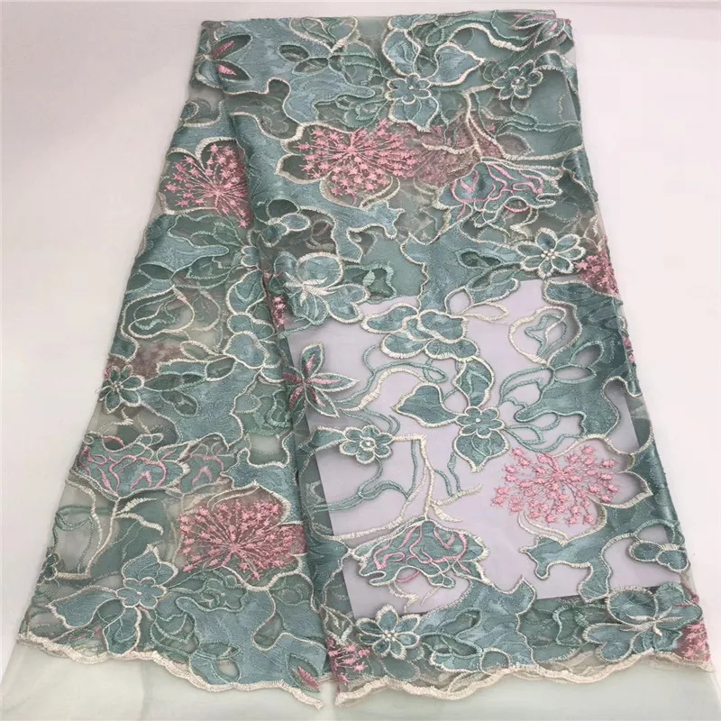 Высококачественная нигерийская Тюлевая кружевная ткань Cassiel 2019 модная с цветами