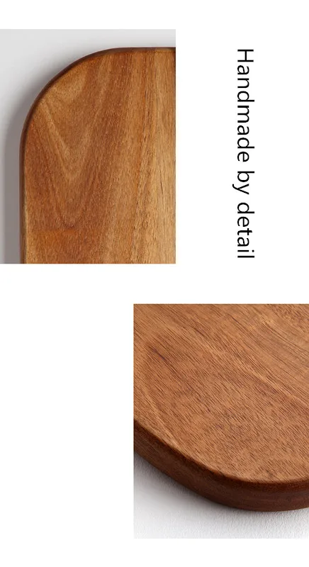 Разделочная доска из дерева акации кухонная деревянная разделочная для пиццы