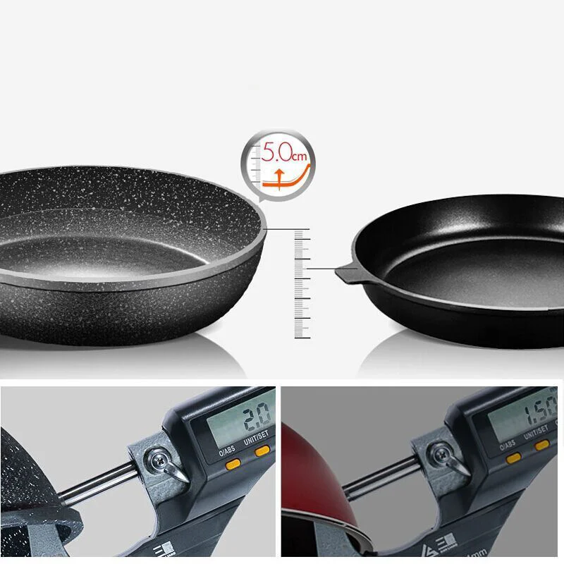 Сковорода с антипригарным покрытием для жарки блинчиков без дыма жареных яиц