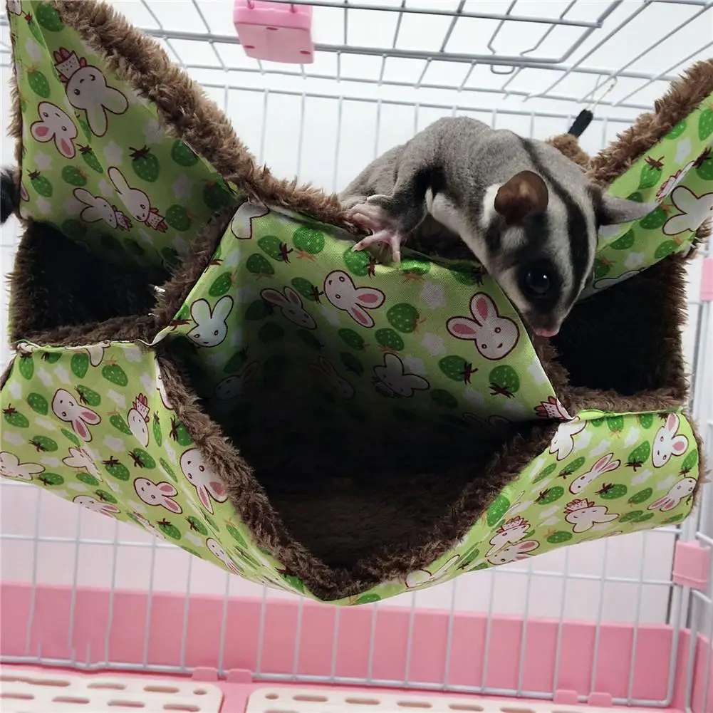 Hamster Hammock Three-layer Mezzanine Hammock Hanging Squirrel Sleeping Bag Hanging Nest Small Pet Hammock