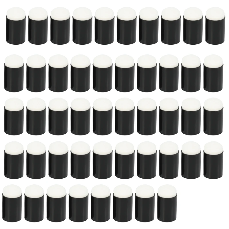 

48 Pcs Sponge Daubers with Storage Case Finger Sponge Dauber Set for Stamping Painting Drawing Ink Crafts Chalk