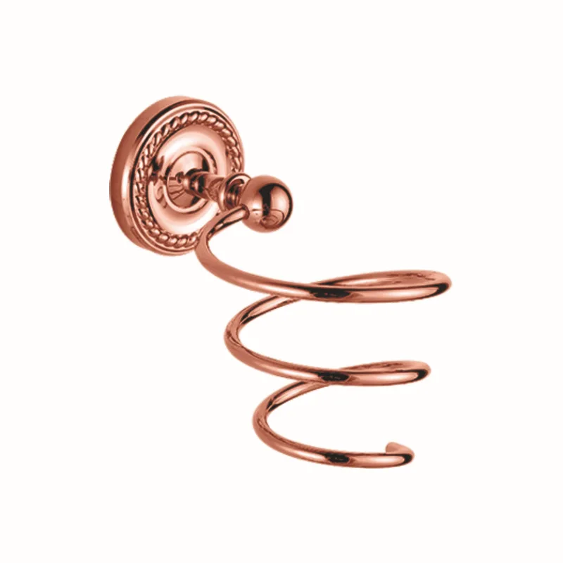Vintage Toothbrush Holder Metal Rose Gold Brass Towel Shelf Soap Dish Wall Mounted Hair Dryer Rack Bathroom Pendant Set | Обустройство
