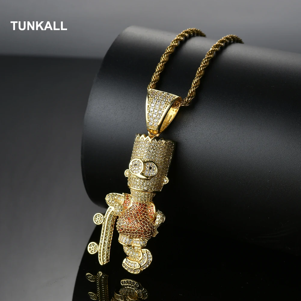 Ожерелье CN006 с кулоном в виде закрепляющегося на крапановой закрепке блестящими