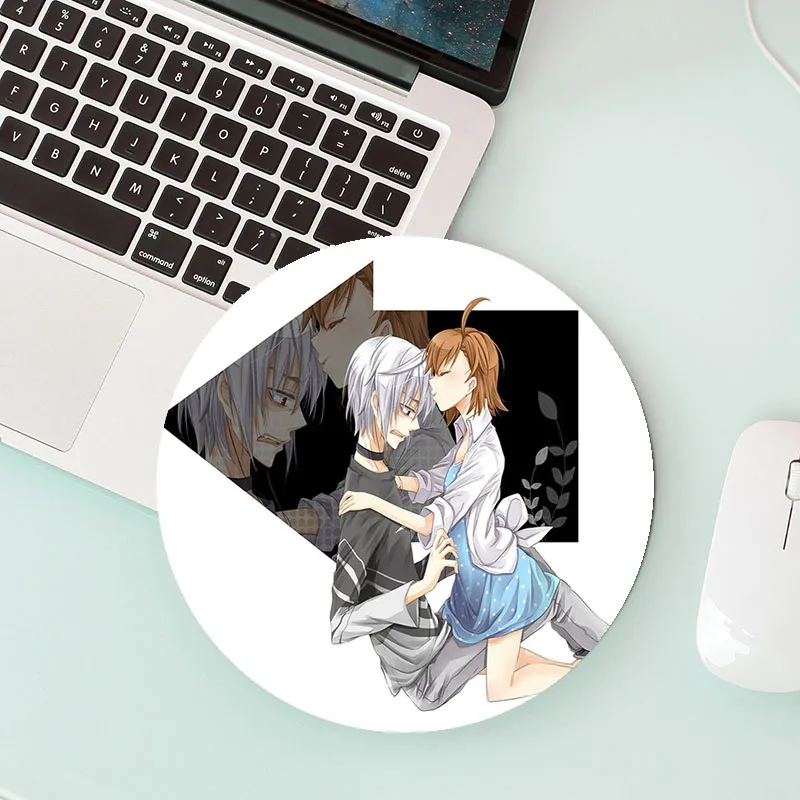 

Small Round Mouse Pad With Cartoon Pattern of Accelerator Keyboard Gaming Accessories Mousepad Gamer Mouse Mats Genshin Impact