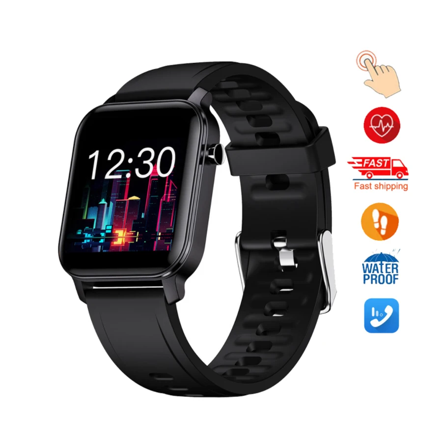 

Smart Watch IP68 Waterproof Heart Rate/Blood Pressure Monitor Watches Fitness Tracker Sports Smartwatch Men Women