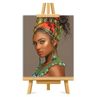 gorgeous african woman picture diy painting by numbers colouring zero basis handpainted oil painting unique gift home decor
