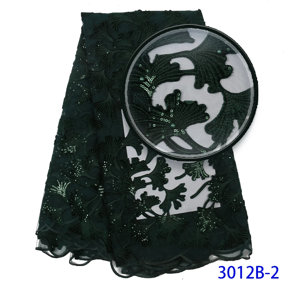 Кружевная ткань в нигерийском стиле 5 ярдов сетчатая кружевная с блестками 2019 |