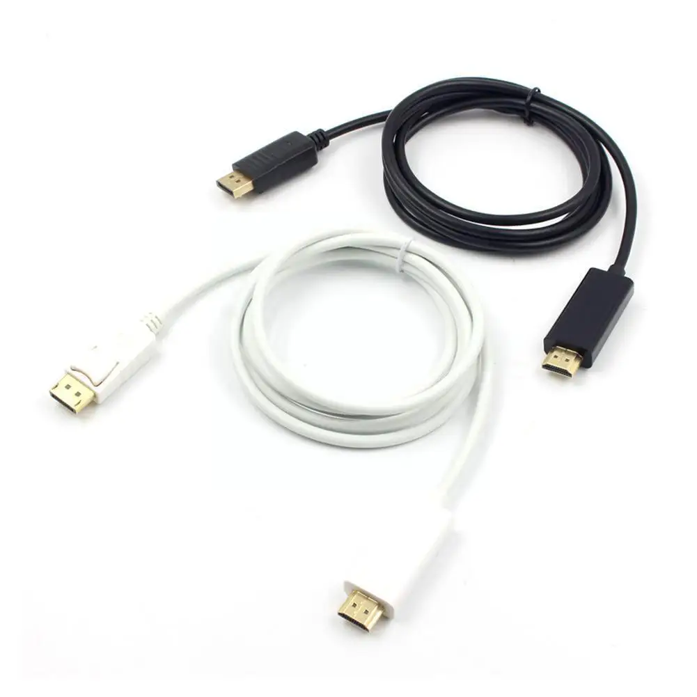 

Displayport To -compatible Cable 1.8m 1080p Display Laptop Dp To Hdtvs Projectors -compatible For Connecting To Por D6q5