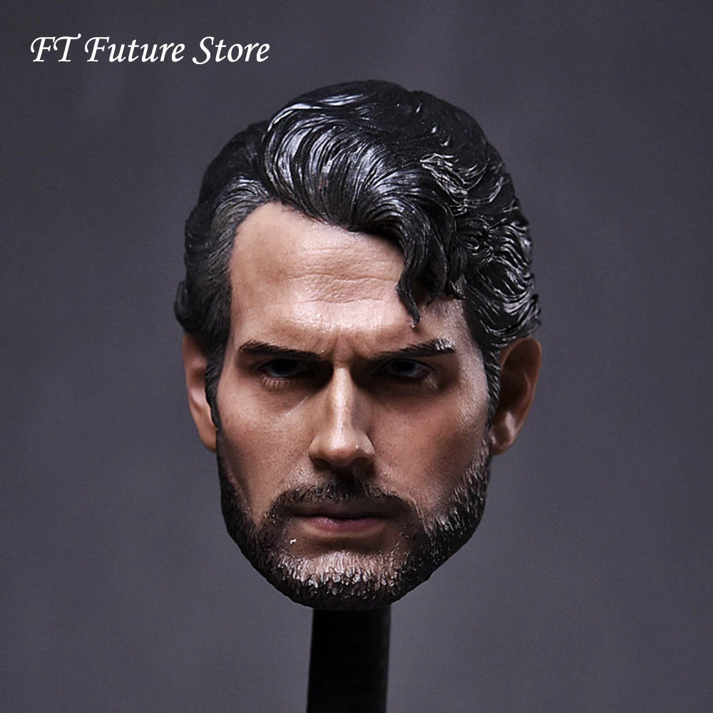 

1/6 Scale Henry Carver head Man of Steel with Beard for 12 Inches Male Bodies Figures