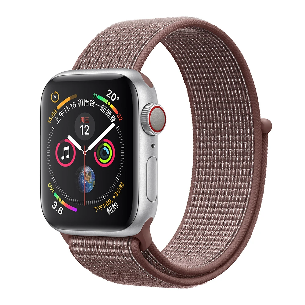 Smokey Нейлоновый ремешок для Apple Watch серии 5 42 мм iwatch 44 мм ремешок 38 мм 40 мм iwatch sreies 4 3 2 pulseira браслет ремешок для часов - Цвет ремешка: Smokey