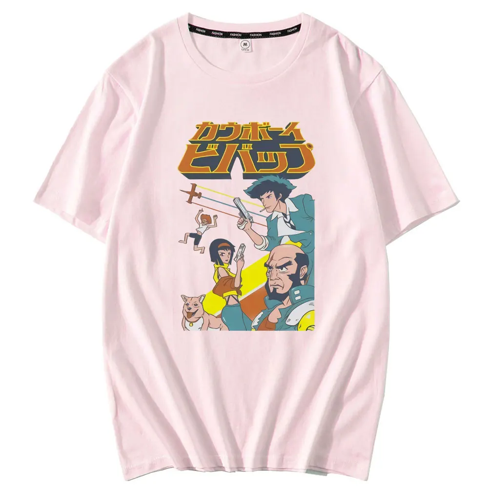 

Kawaii Classic Japanese Anime Cowboy Bebop T-shirt Short Sleeve Spring Summer Men Hip-hop Style Tshirt Male Cartoons T Shirt