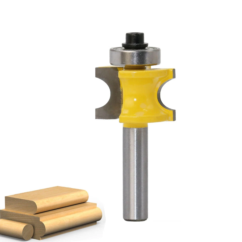 

8 мм хвостовик полукруглый фреза с верхним подшипником деревообрабатывающий Булл профиль фреза 5 вариантов