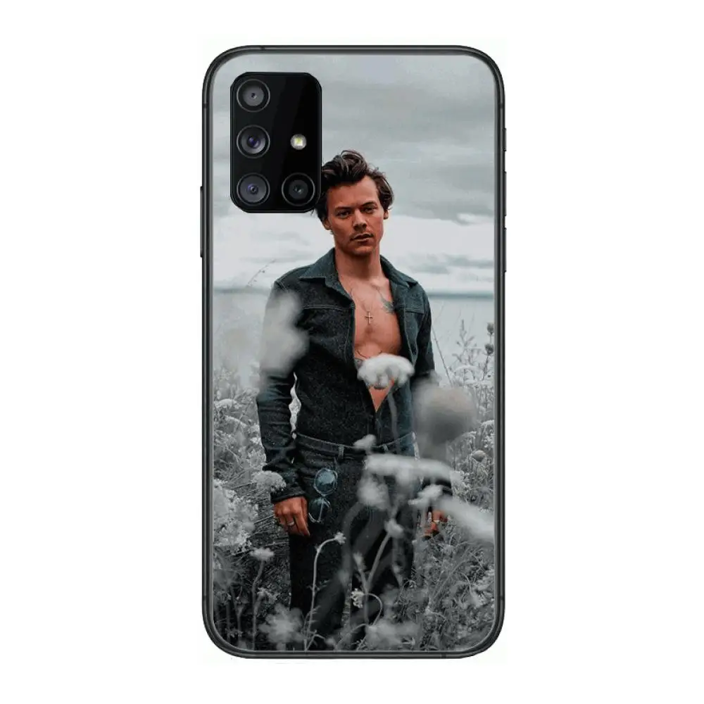 

Aesthetic Harry Styles Phone Case Hull For Samsung Galaxy A 90 50 51 20 71 70 40 30 10 80 E 5G S Black Shell Art Cell Cover