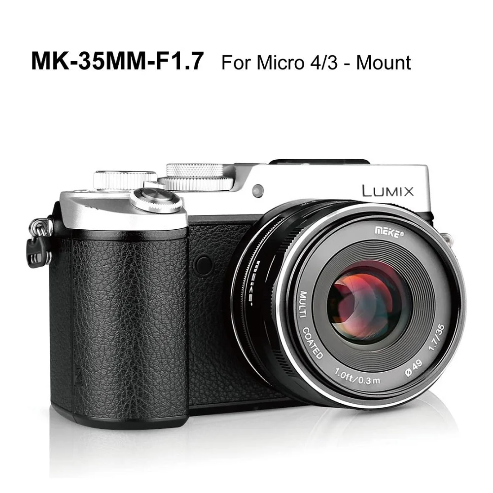 Meike MK 35 мм f1.7 ручная фокусировка объектива APS C для цифрового фотоаппарата Panasonic Lumix