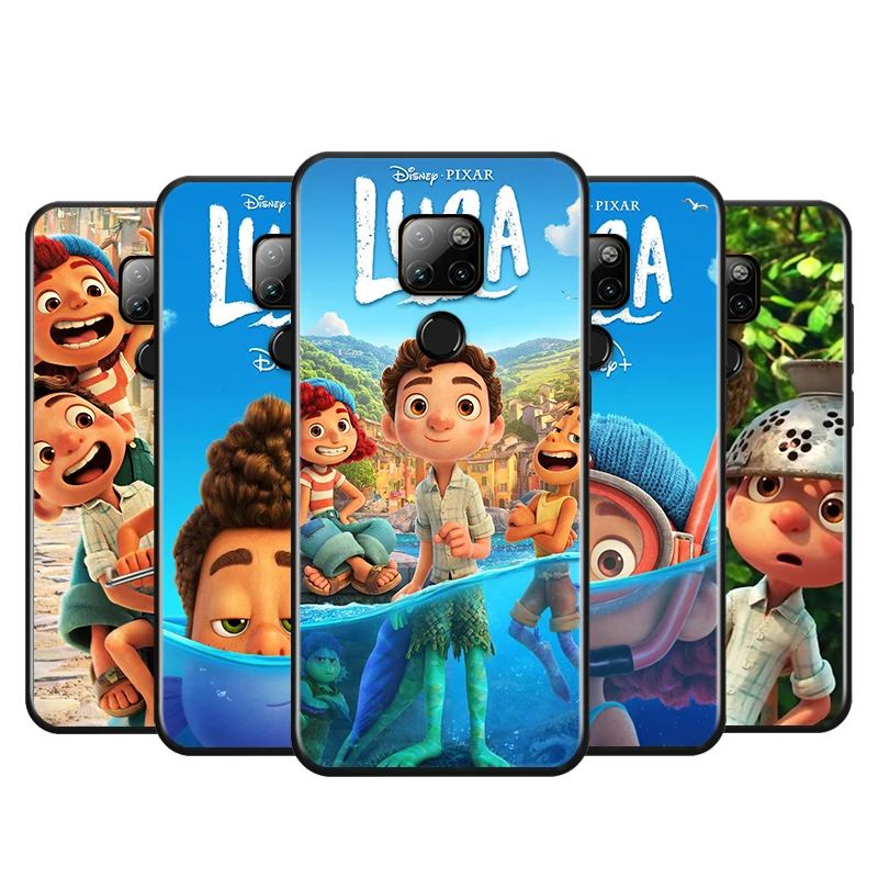 

Disney Brothers Luca For Huawei P Smart 2021 2020 Z S Plus Mate 40 RS 30 20 10 Pro Lite 2019 2018 Black Soft Phone Case